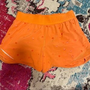 lululemon athletica Orange Athletic Shorts